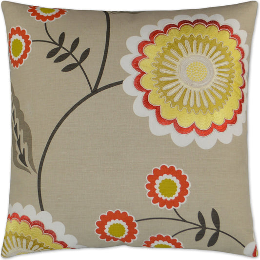 Caladium by DV Kap Home in orange, yellow, taupe, tan. Made from unique in a transitional style.