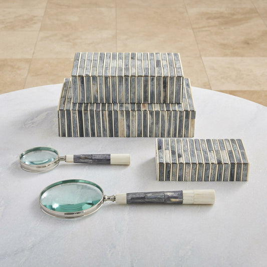Bone Box by Global Views. Made from mdf, bone in a coastal style.