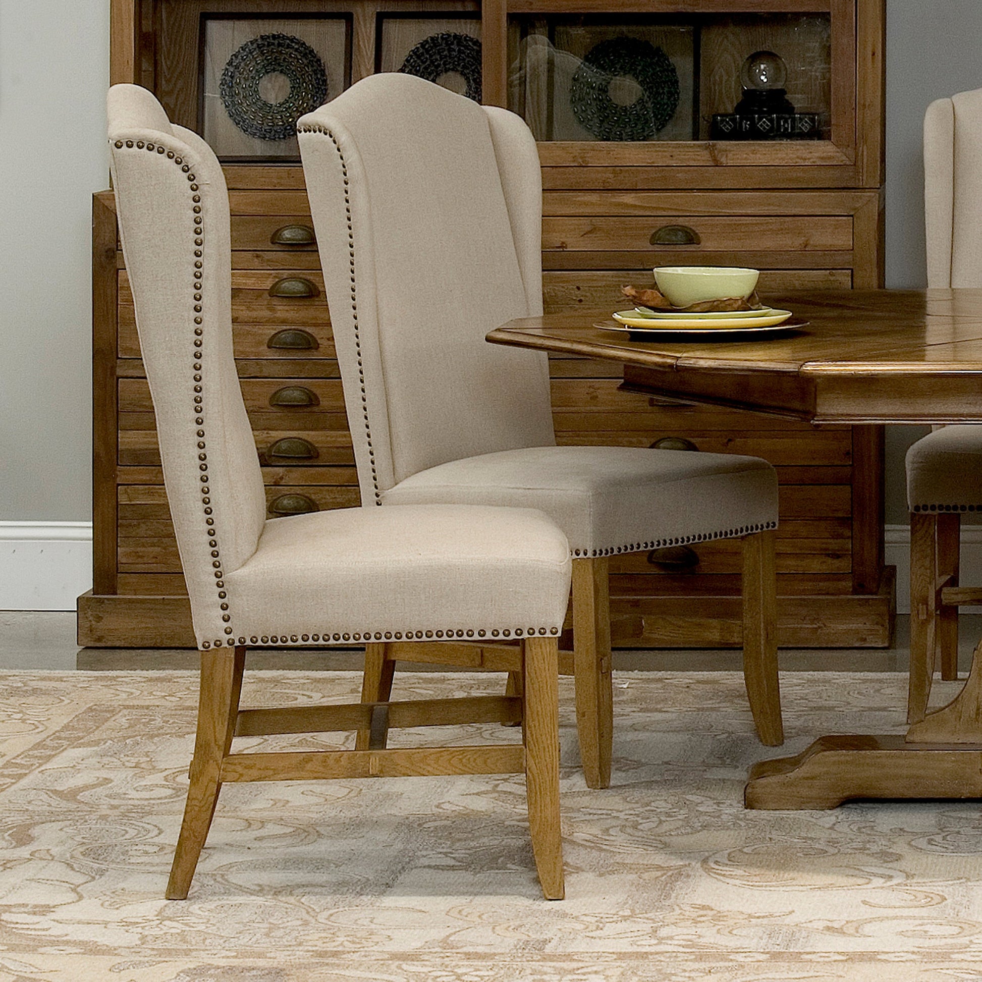 High Back Dining Chair (Set of 2) by Sarreid Ltd.. Made from unique in a modern style.