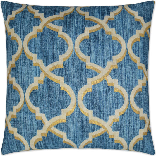Lustrous Lattice Pillow by DV Kap Home. Made from 55% linen, 45% rayon in a unique style.