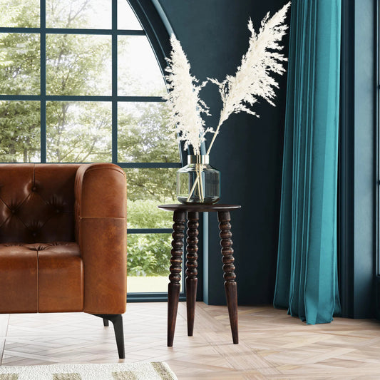 Fluornoy Accent Table by Butler Specialty Company in artifacts. Made from mango wood solids in a traditional style.