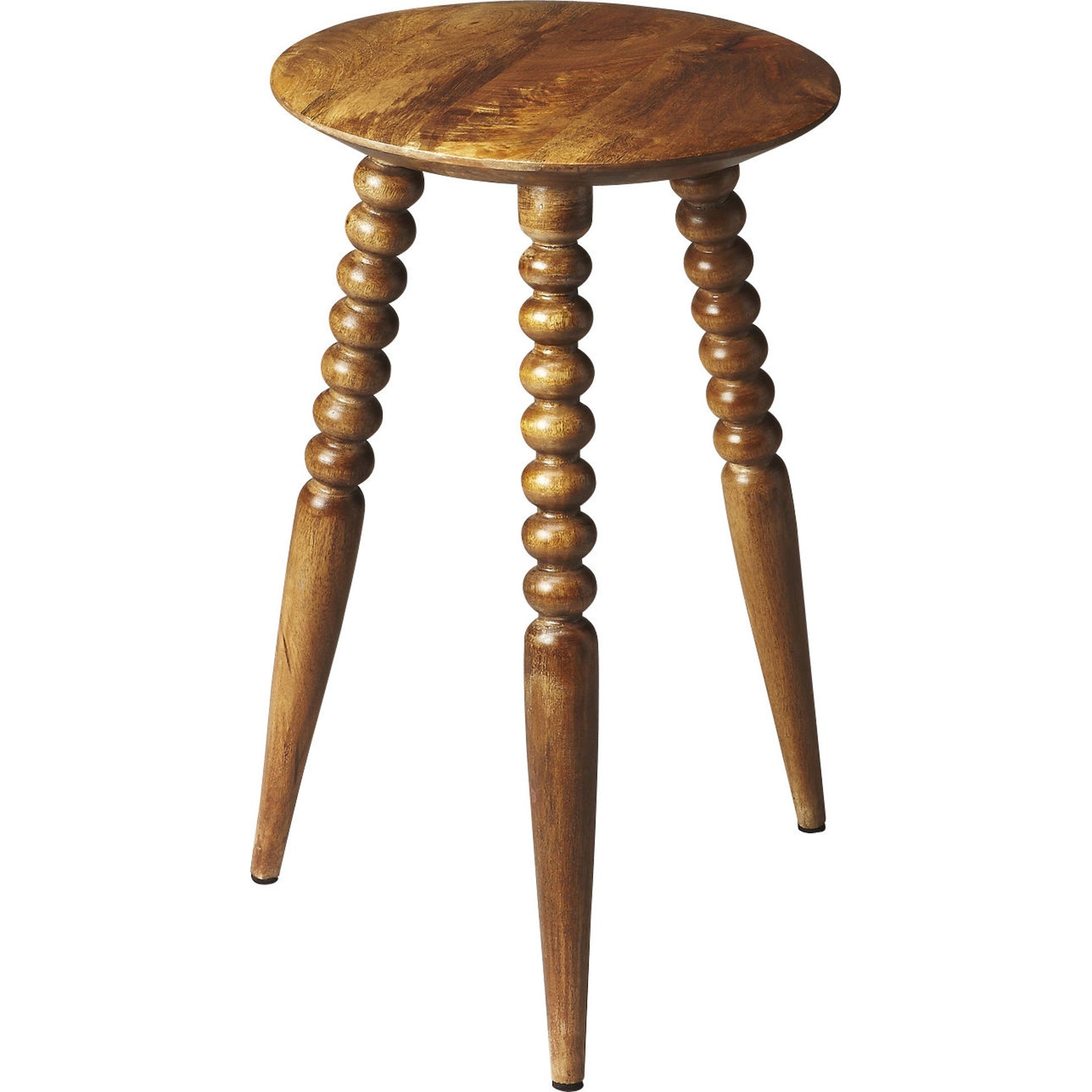 Fluornoy Accent Table by Butler Specialty Company in artifacts. Made from mango wood solids in a traditional style.