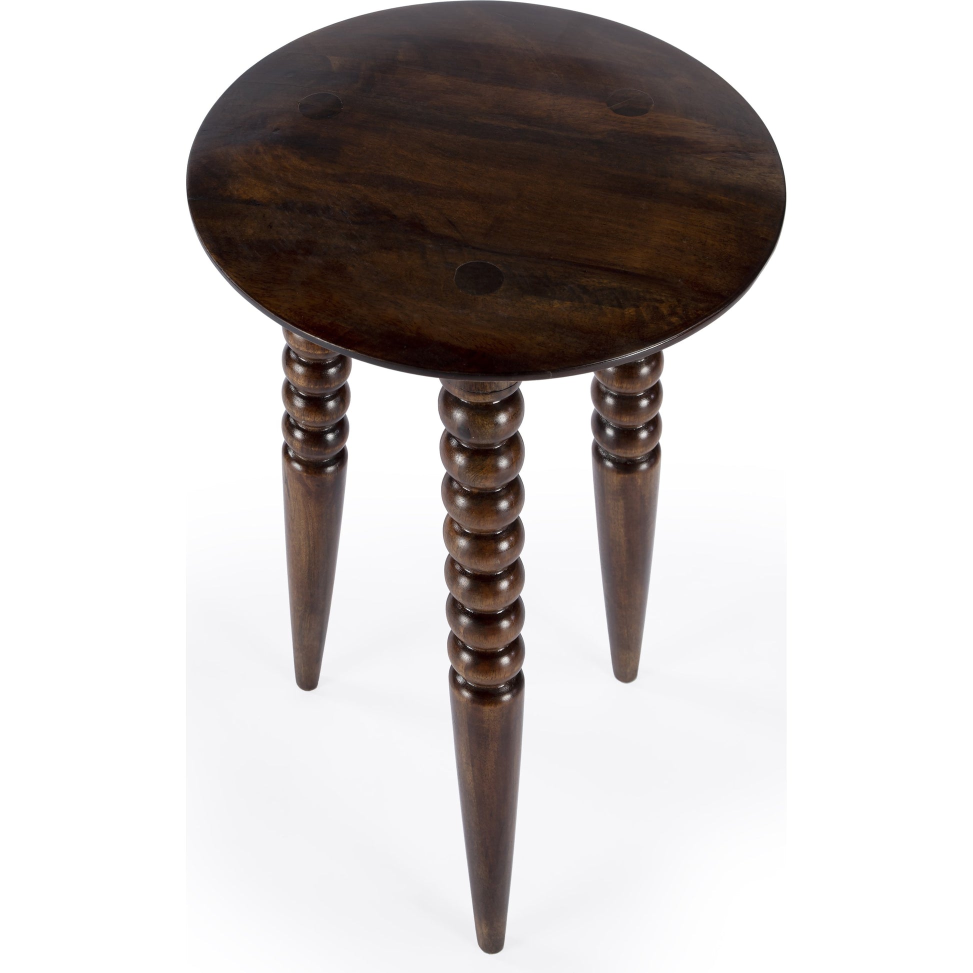 Fluornoy Accent Table by Butler Specialty Company in artifacts. Made from mango wood solids in a traditional style.