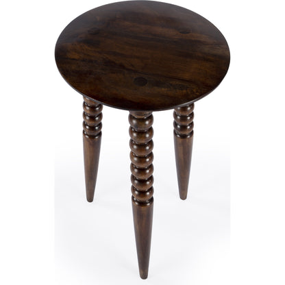 Fluornoy Accent Table by Butler Specialty Company in artifacts. Made from mango wood solids in a traditional style.