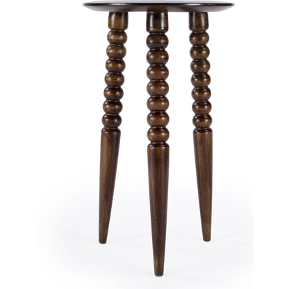 Fluornoy Accent Table by Butler Specialty Company in artifacts. Made from mango wood solids in a traditional style.