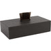 Harrington Box by Global Views. Made from mdf, brass, horse hair, leather cladding in a traditional style.