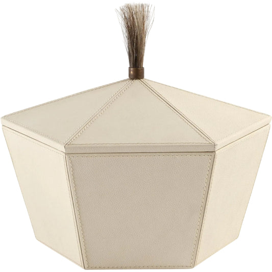 Zephyr Box by Global Views. Made from mdf, brass, leather cladding in a unique style.