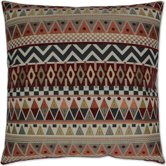 Bacuri Pillow by DV Kap Home in spice. Made from 100% polyester in a unique style.