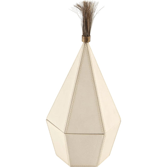 Zephyr Box by Global Views. Made from mdf, brass, leather cladding in a unique style.