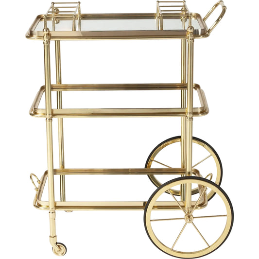 English Bar Cart and Tea Trolley by Global Views. Made from unique in a unique style.