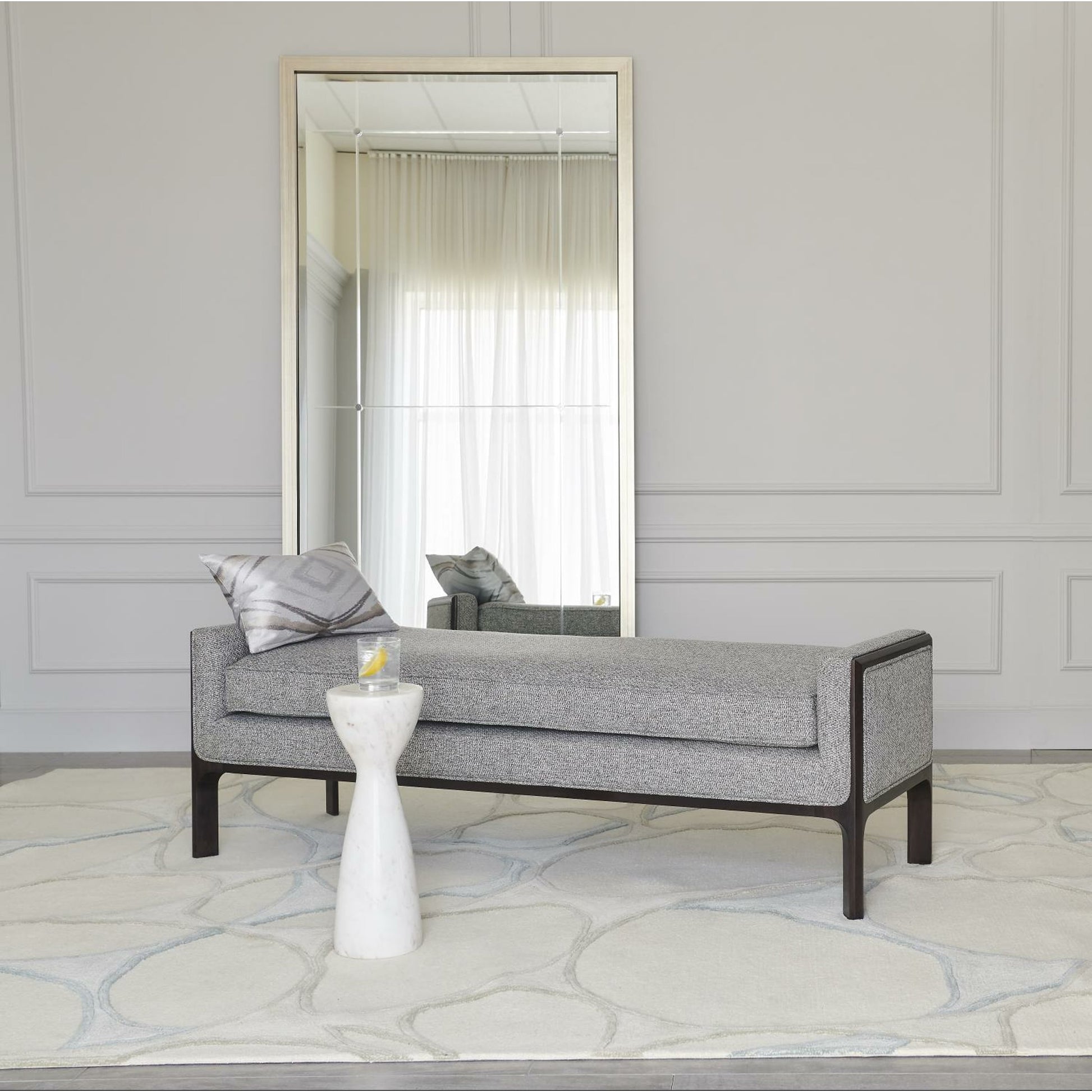 Beaumont Floor Mirror by Global Views. Made from unique in a transitional style.