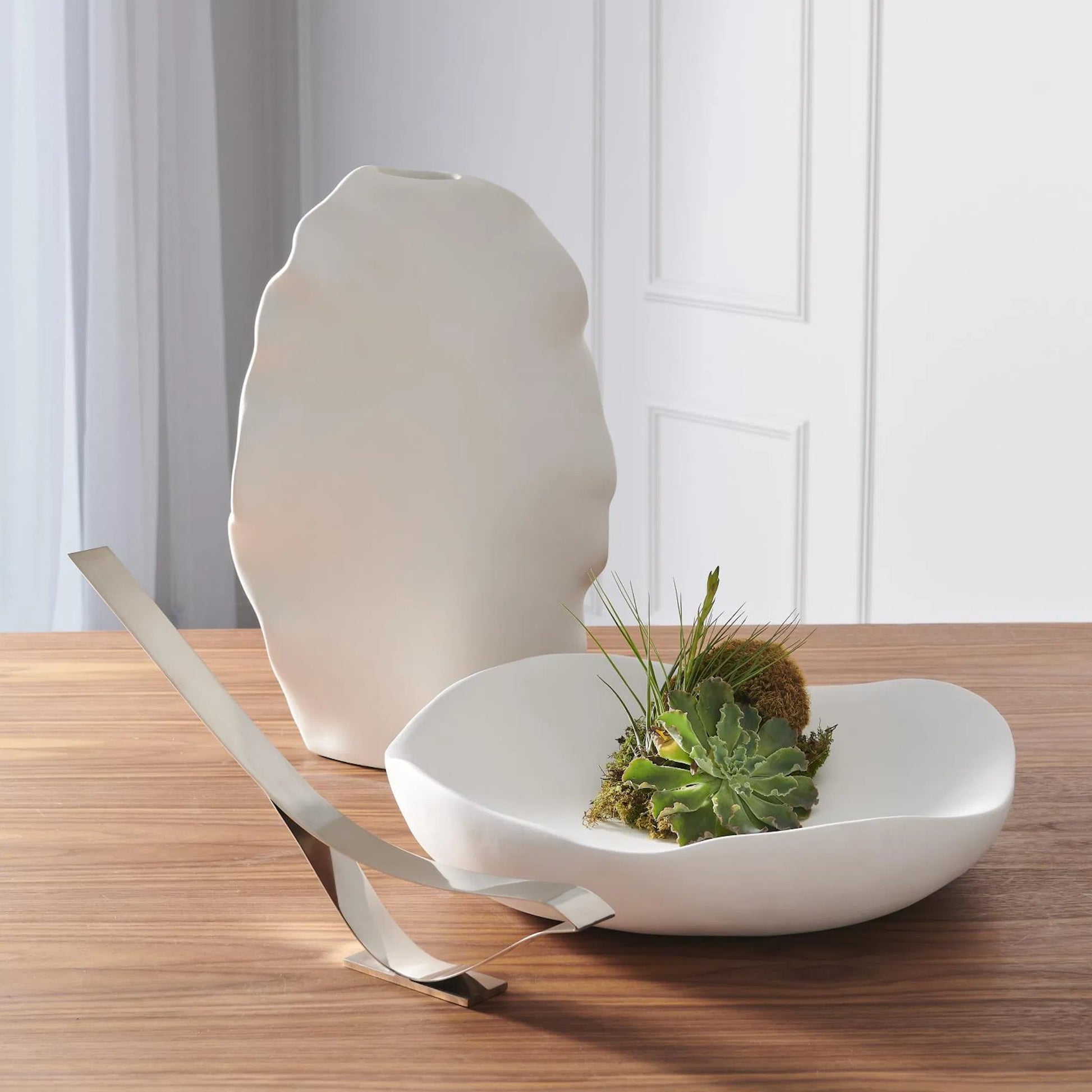 Organic Round Bowl by Global Views. Made from ceramic in a eclectic & global style.