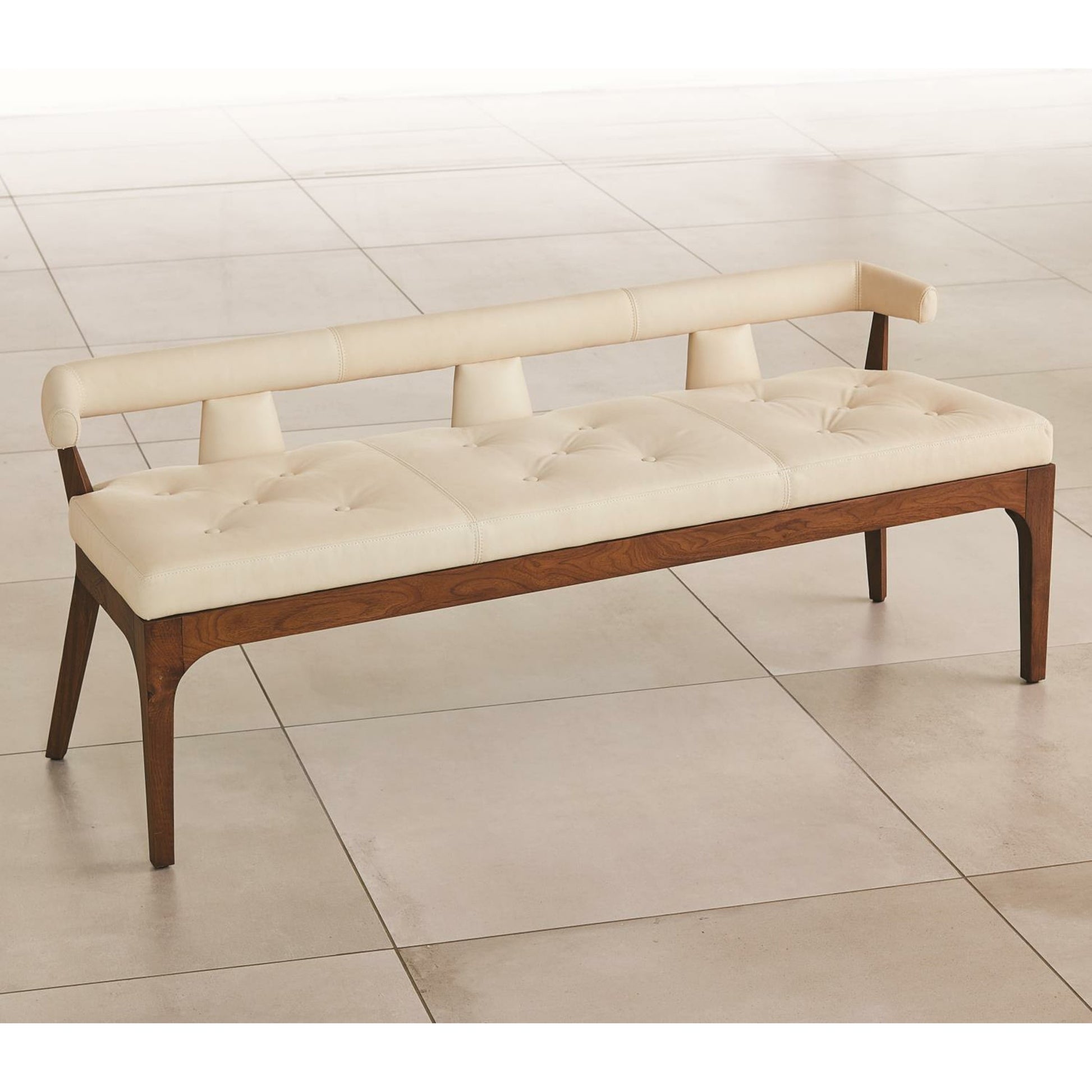 Moderno Bench by Global Views. Made from unique in a modern style.