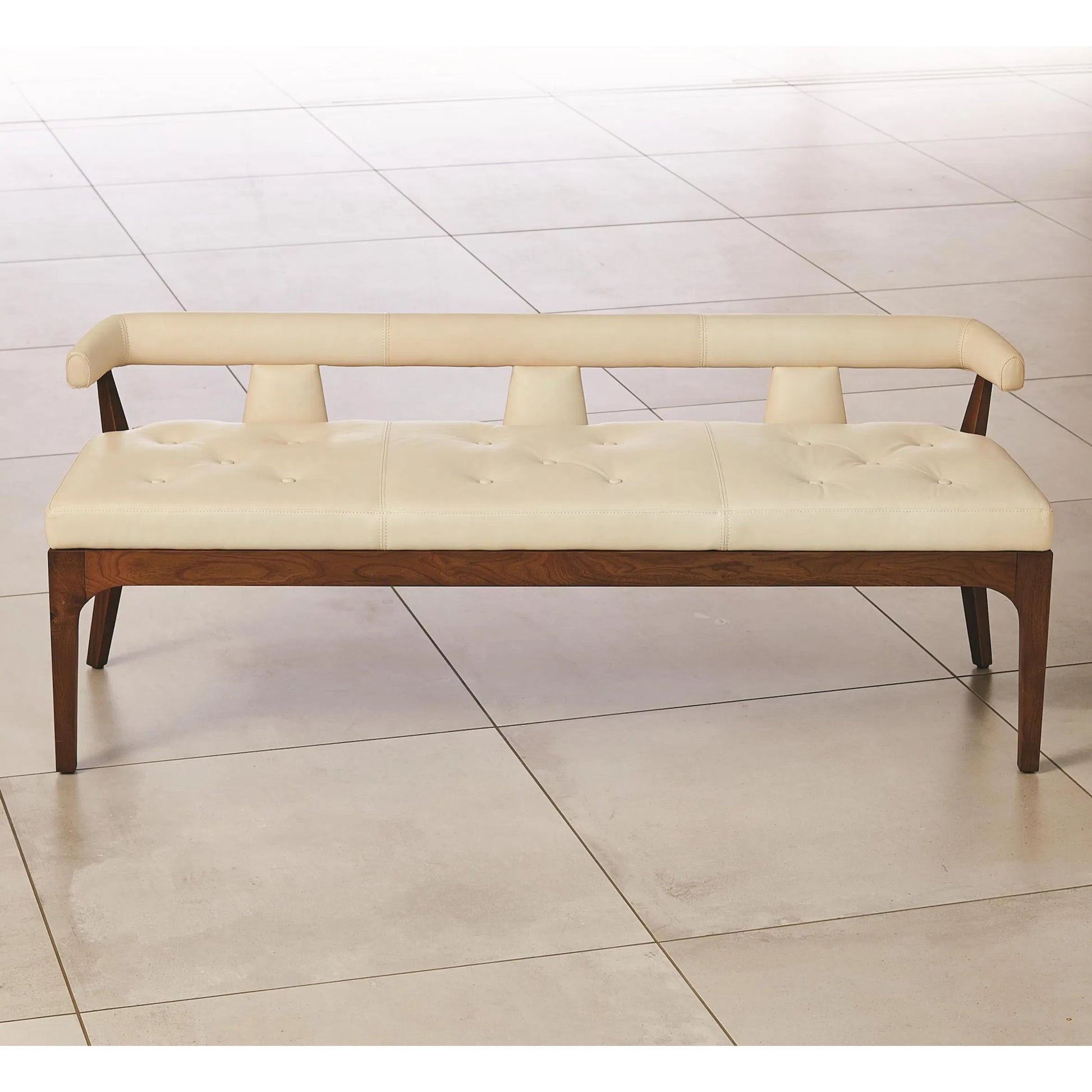 Moderno Bench by Global Views. Made from unique in a modern style.