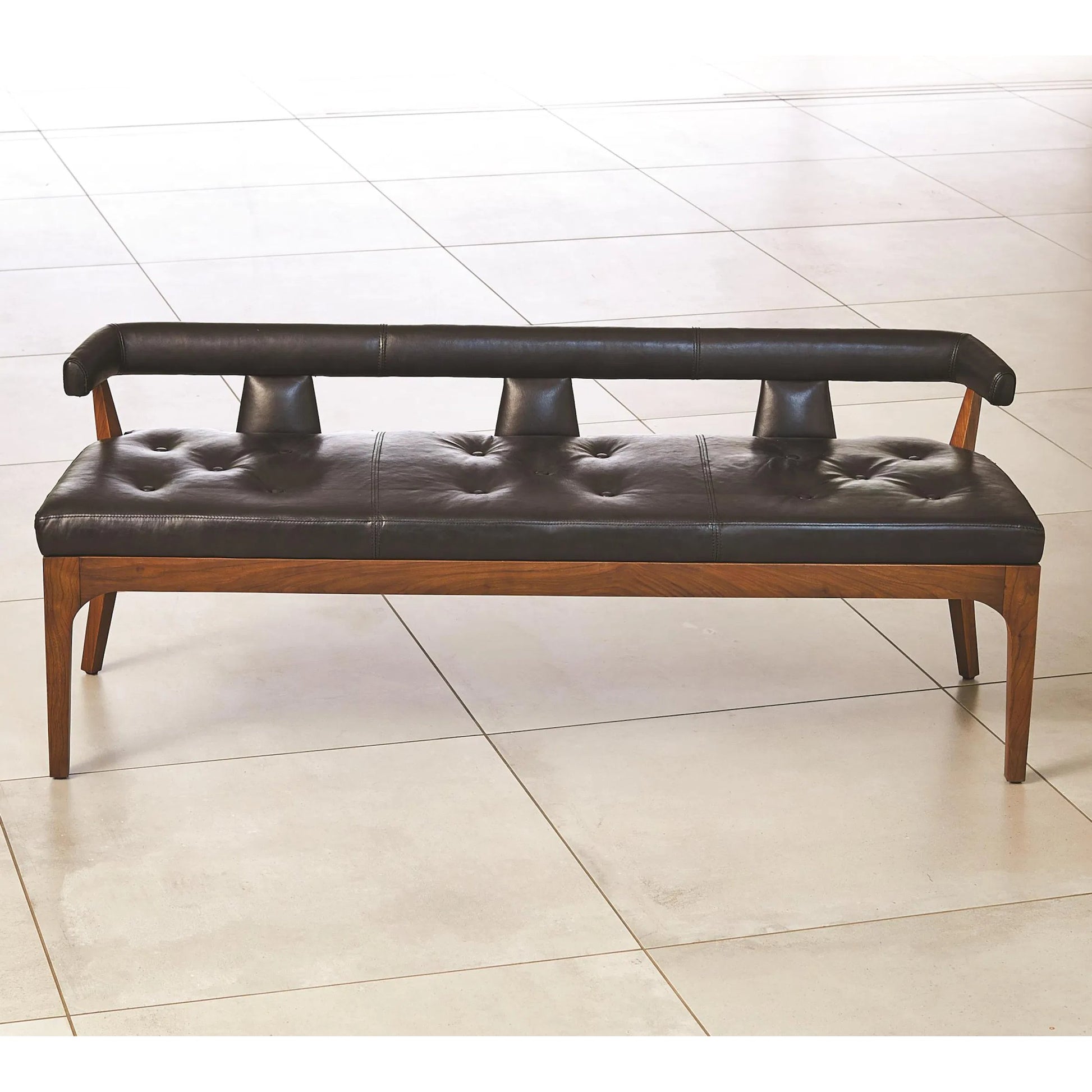 Moderno Bench by Global Views. Made from unique in a modern style.