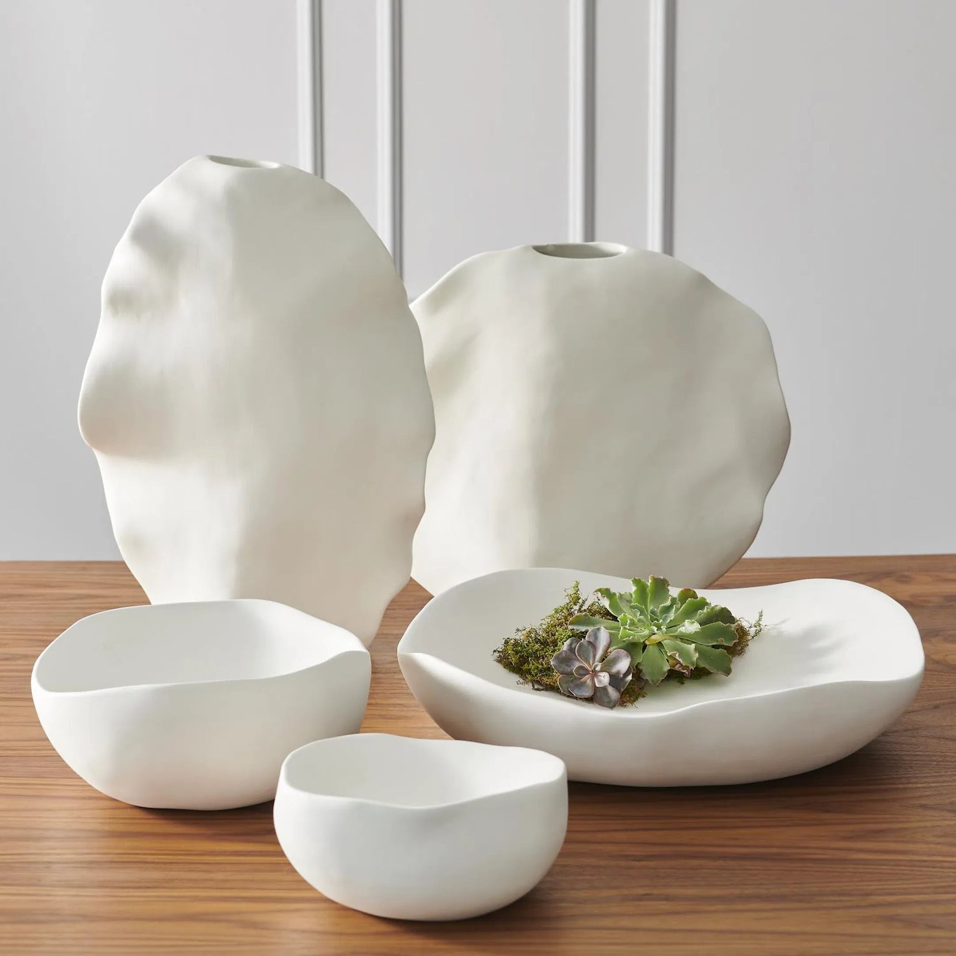 Organic Round Bowl by Global Views. Made from ceramic in a eclectic & global style.