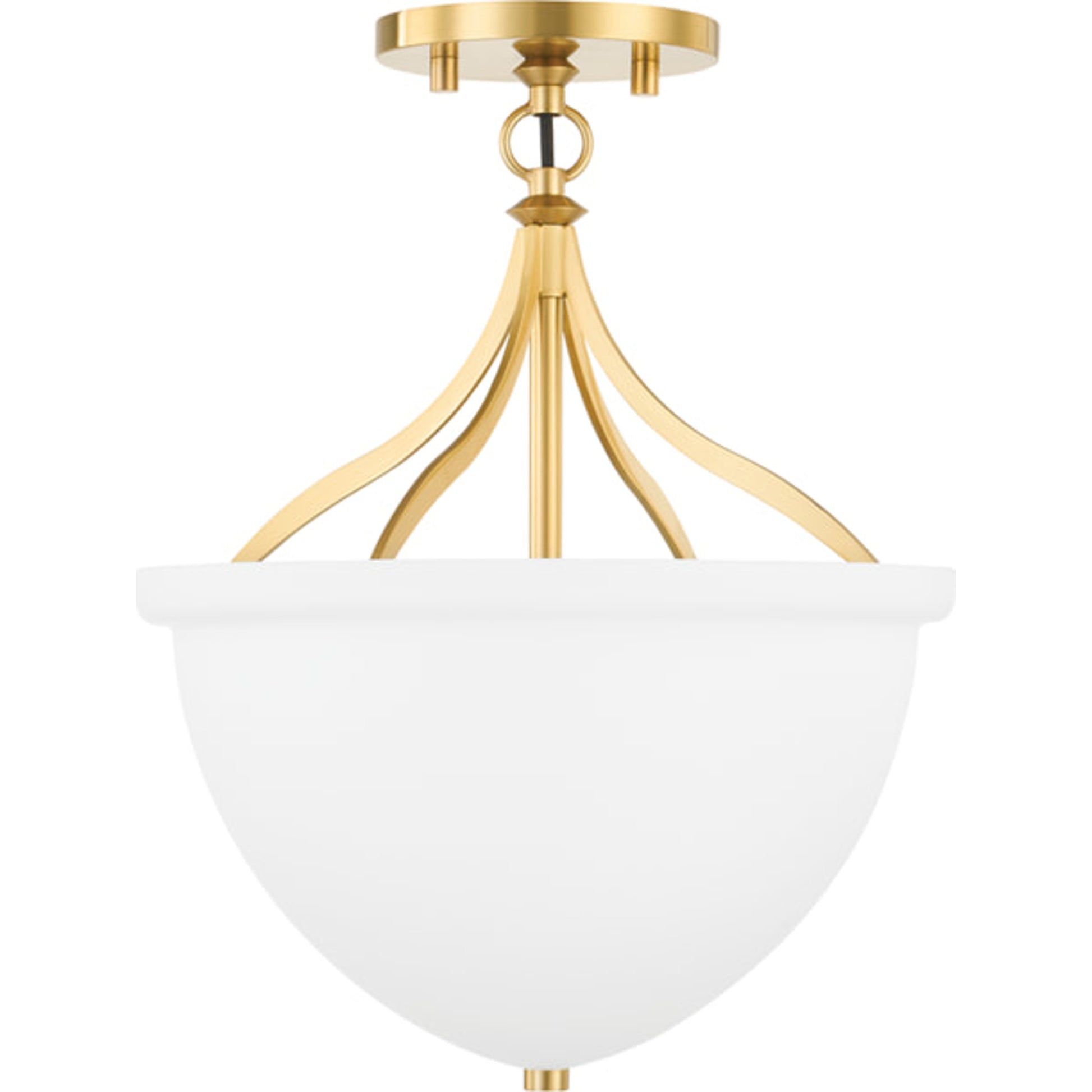 Browne Semi Flush by Hudson Valley in distressed bronze. Made from steel in a traditional style.