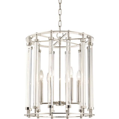 Haddon Pendant by Hudson Valley. Made from steel in a transitional style.