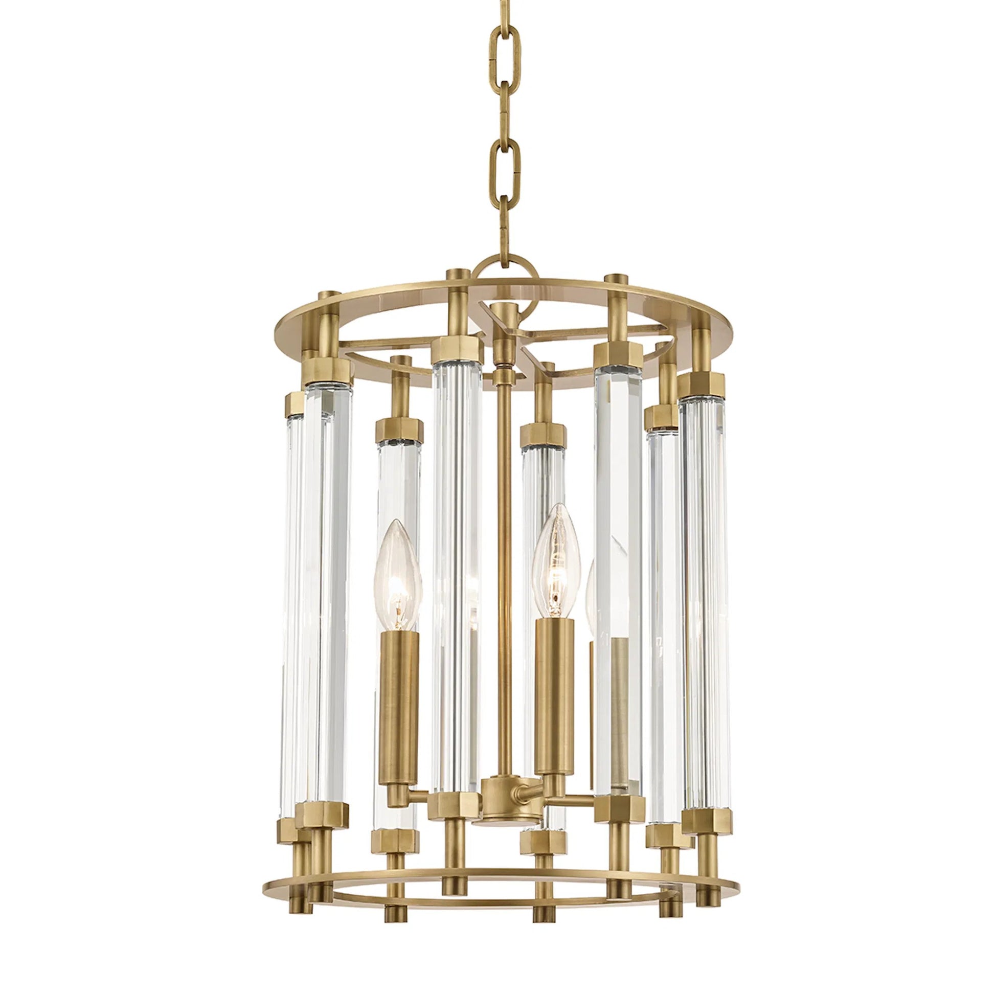 Clinton Wall Sconce by Hudson Valley. Made from brass in a modern style.