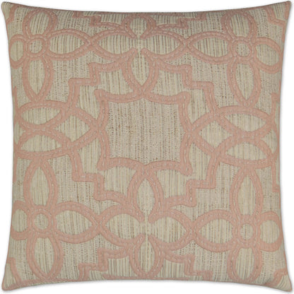 Arabesque Pillow by DV Kap Home in blush. Made from unique in a traditional style.