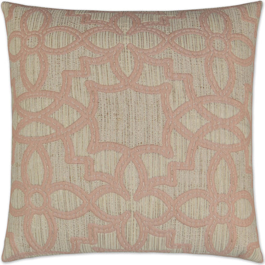 Arabesque Pillow by DV Kap Home in blush. Made from unique in a traditional style.