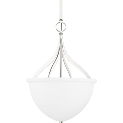 Browne Pendant by Hudson Valley in distressed bronze. Made from steel in a traditional style.