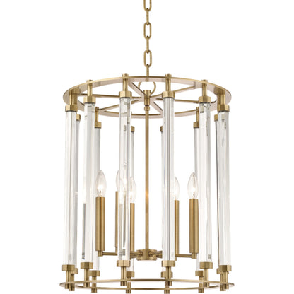 Haddon Pendant by Hudson Valley. Made from steel in a transitional style.