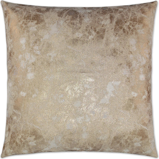 Marble Pillow by DV Kap Home in gold. Made from 100% polyester in a unique style.