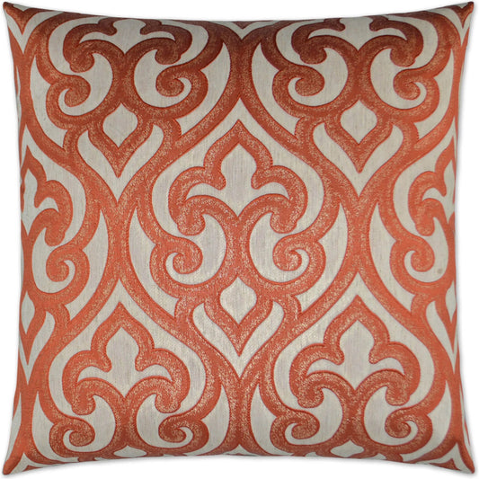Bastia Pillow by DV Kap Home in red. Made from unique in a unique style.