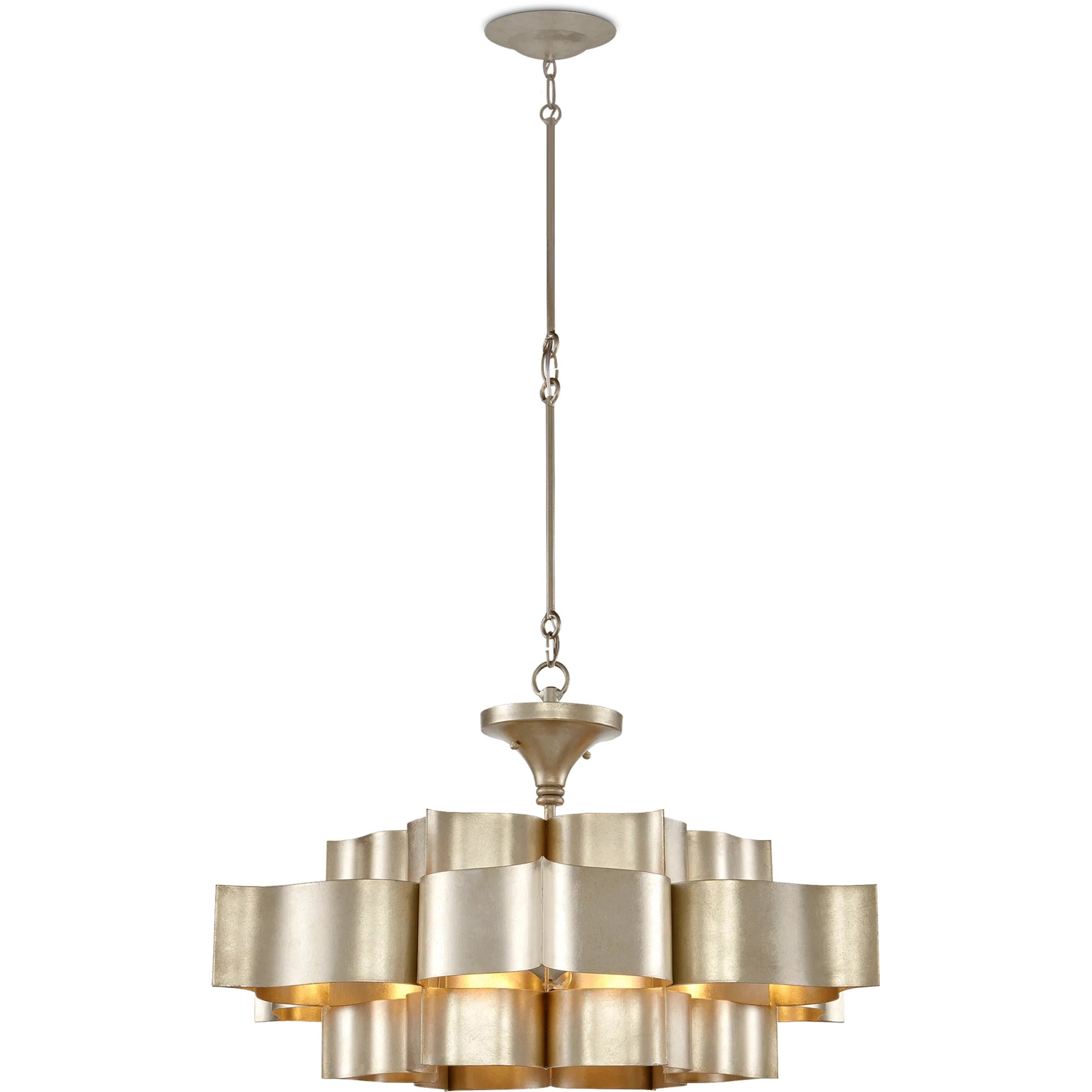 Grand Lotus Chandelier by Currey and Company. Made from unique in a modern style.