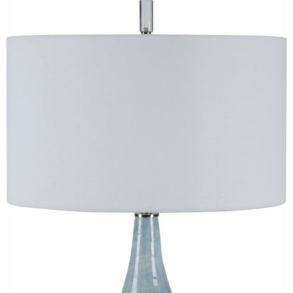 Rialta Coastal Table Lamp by Uttermost. Made from steel, ceramic, crystal in a coastal style.