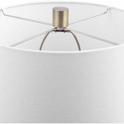 Como Table Lamp by Uttermost. Made from metal, glass, fabric in a transitional style.