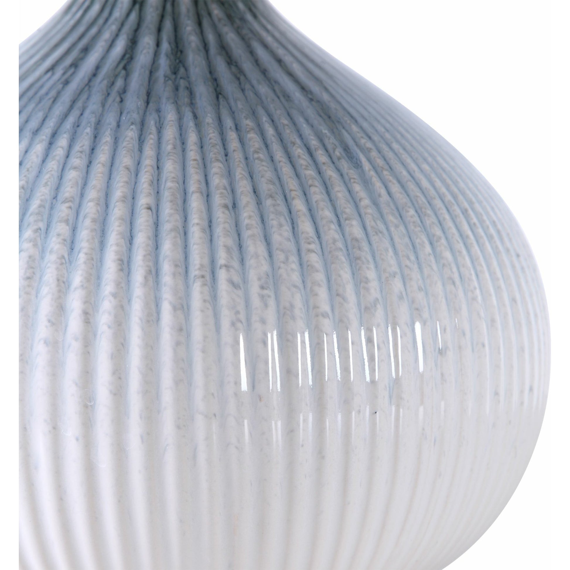 Eichler Mid-Century Table Lamp by Uttermost. Made from ceramic, fabric, iron in a coastal style.