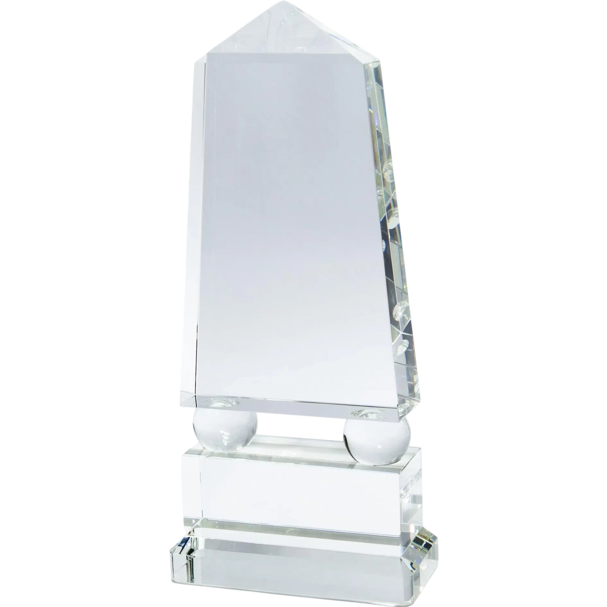Crystal Obelisk by Global Views. Made from crystal in a modern style.