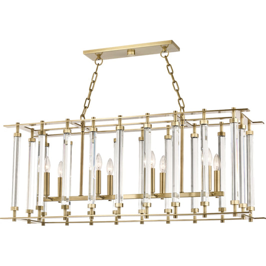 Haddon Island Light by Hudson Valley. Made from brass in a transitional style.