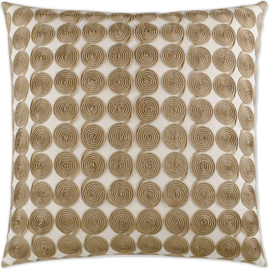 Radar Love Pillow by DV Kap Home in tan. Made from 52% cotton, 48% polyester in a unique style.