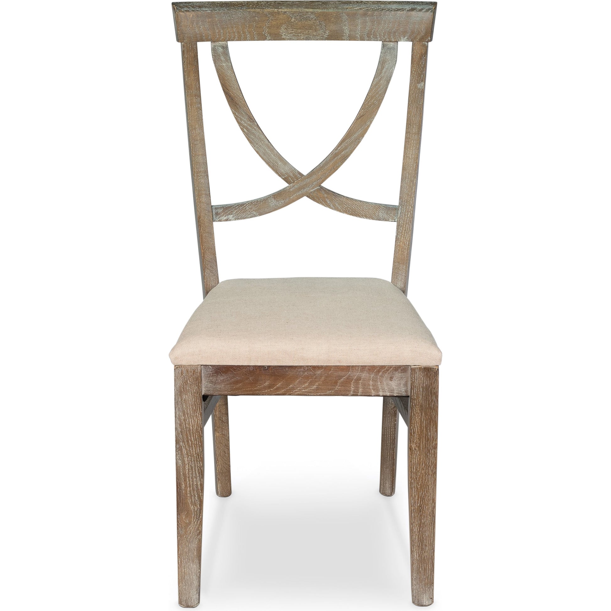 Monet's Chair (Set of 2) by Sarreid Ltd. in beige. Made from ash, linen in a cottage & farmhouse style.