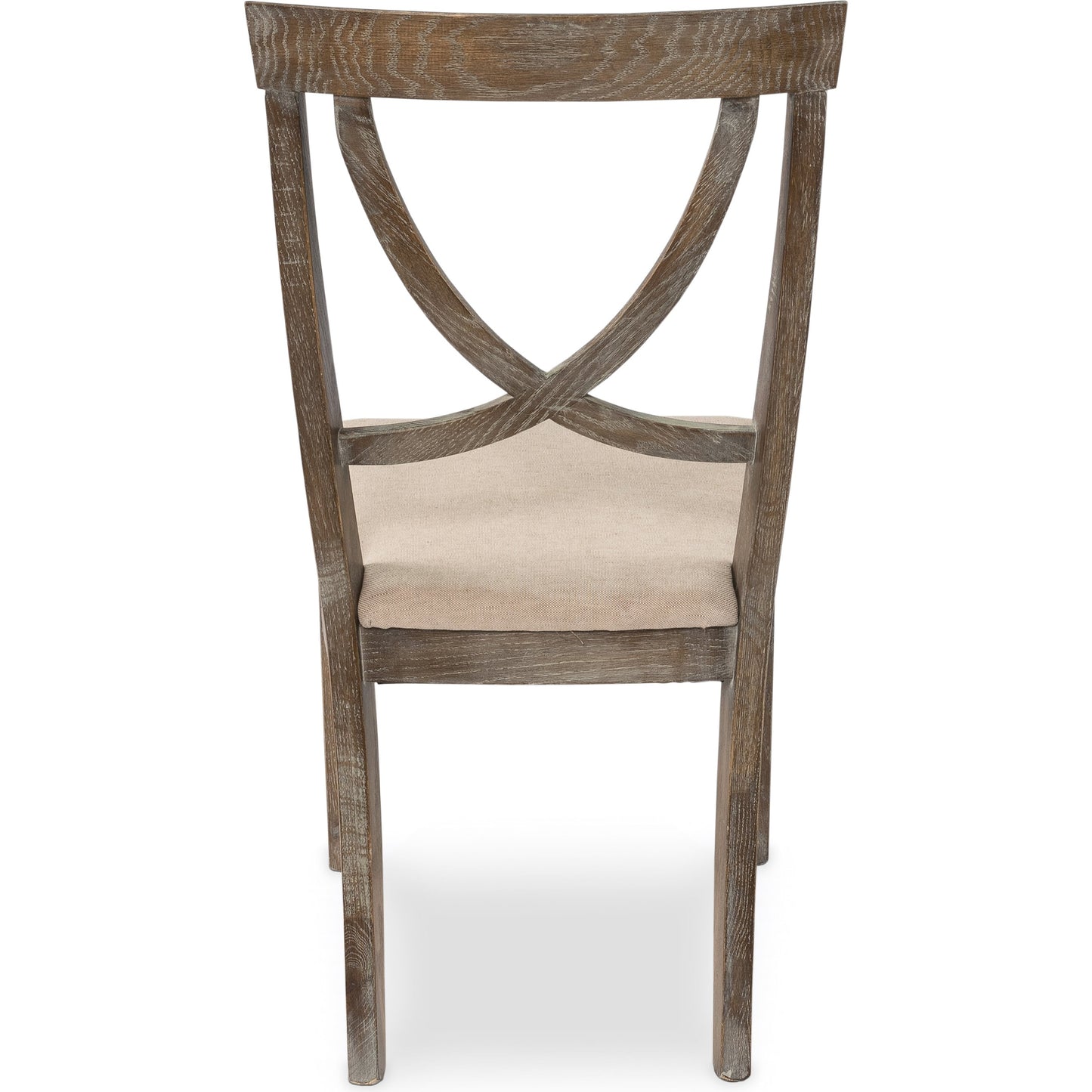 005 SR-857911 | Additional Silo | Monet's Chair (Set of 2) by Sarreid Ltd. in beige. Made from ash, linen in a cottage & farmhouse style.