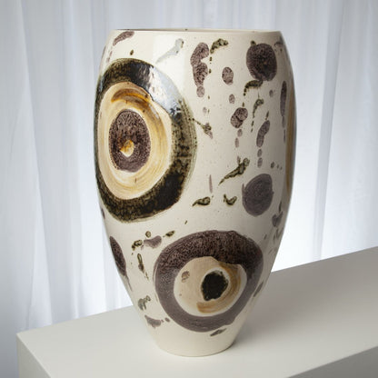 Earthtone Spots Vase by Global Views. Made from ceramic in a eclectic & global style.