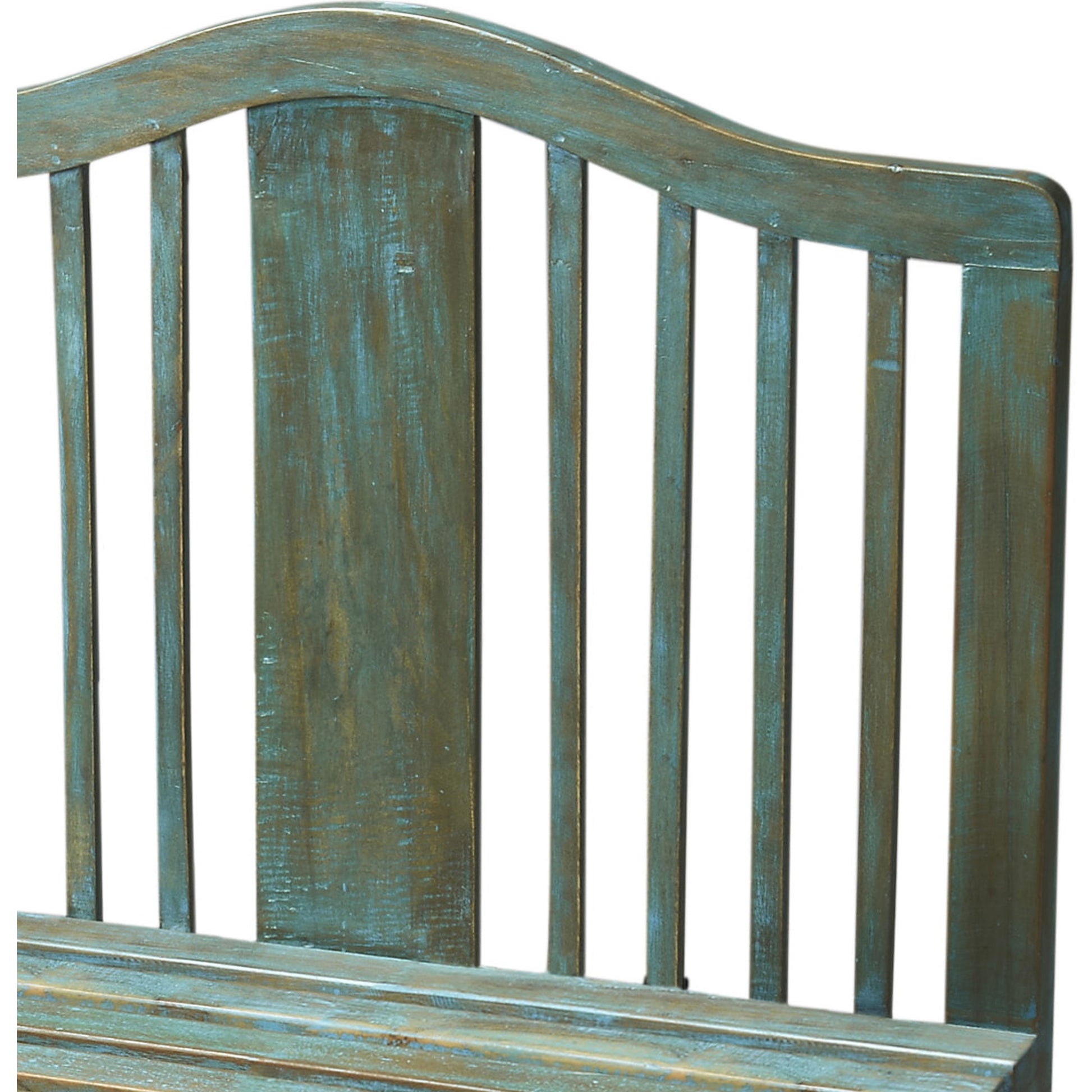 Roseland Bench by Butler Specialty Company in blue and heritage. Made from wood in a coastal style.