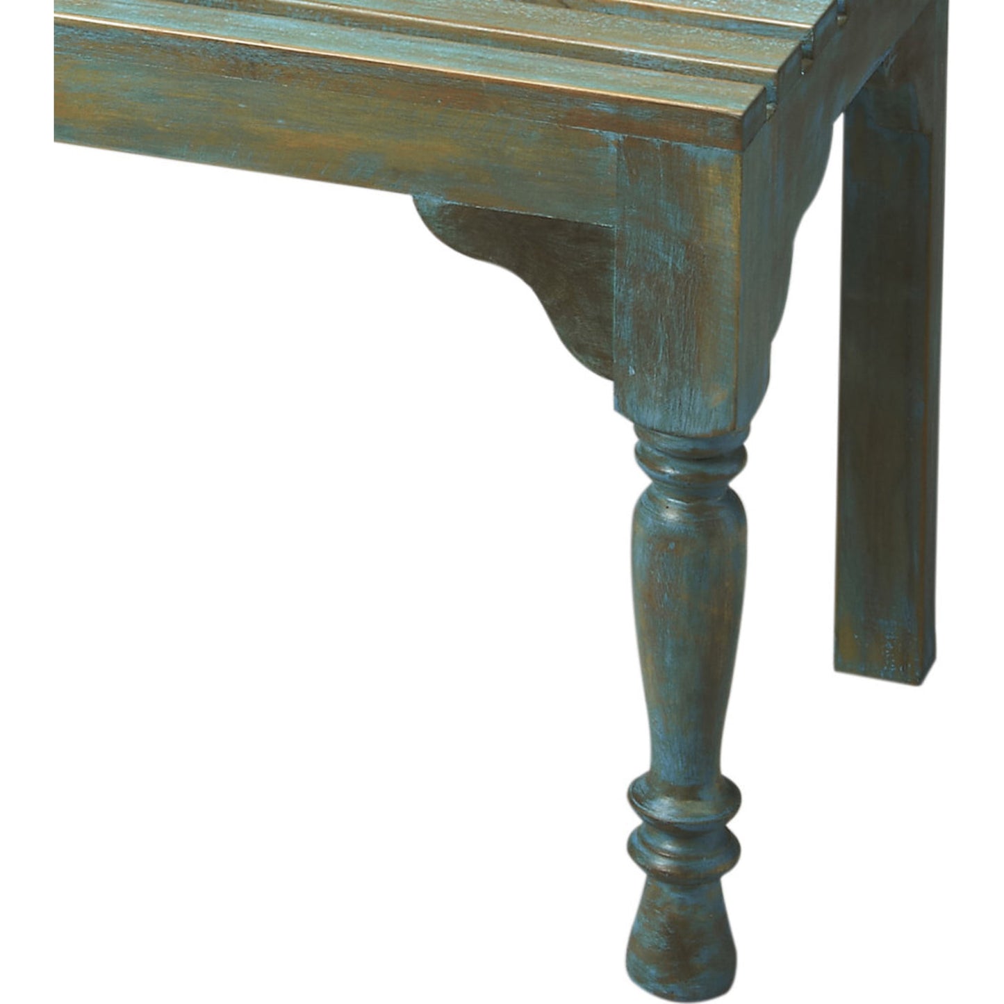 005 O-BUTLER-2853070 | Additional Silo | Roseland Bench by Butler Specialty Company in blue and heritage. Made from wood in a coastal style.