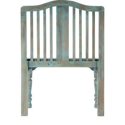 Roseland Bench by Butler Specialty Company in blue and heritage. Made from wood in a coastal style.