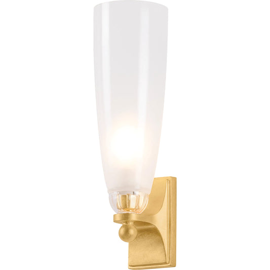 Ravenswood Wall Sconce by Hudson Valley in vintage gold leaf. Made from unique in a transitional style.