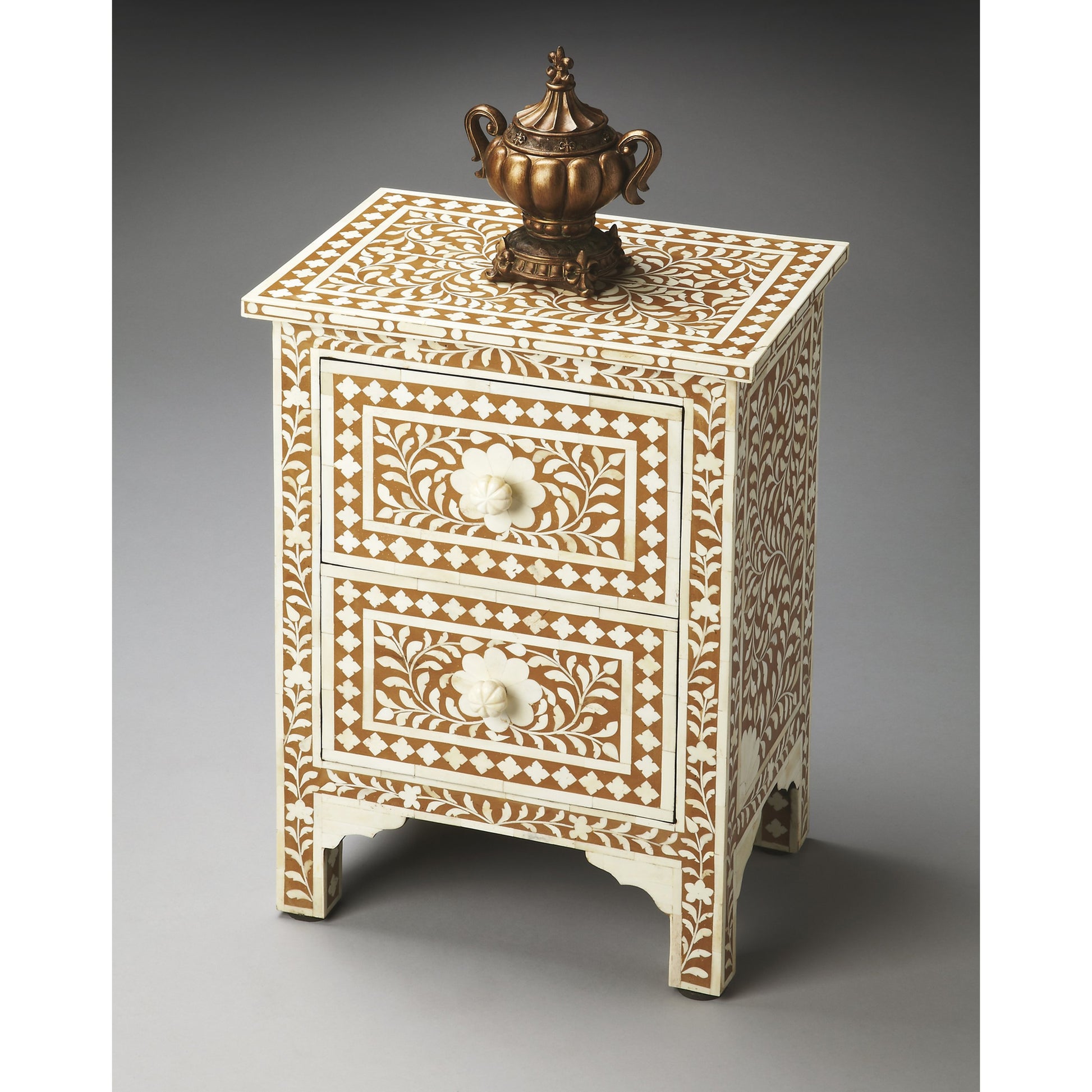 Vivienne Beige Bone Inlay Accent Chest by Butler Specialty Company. Made from unique in a traditional style.