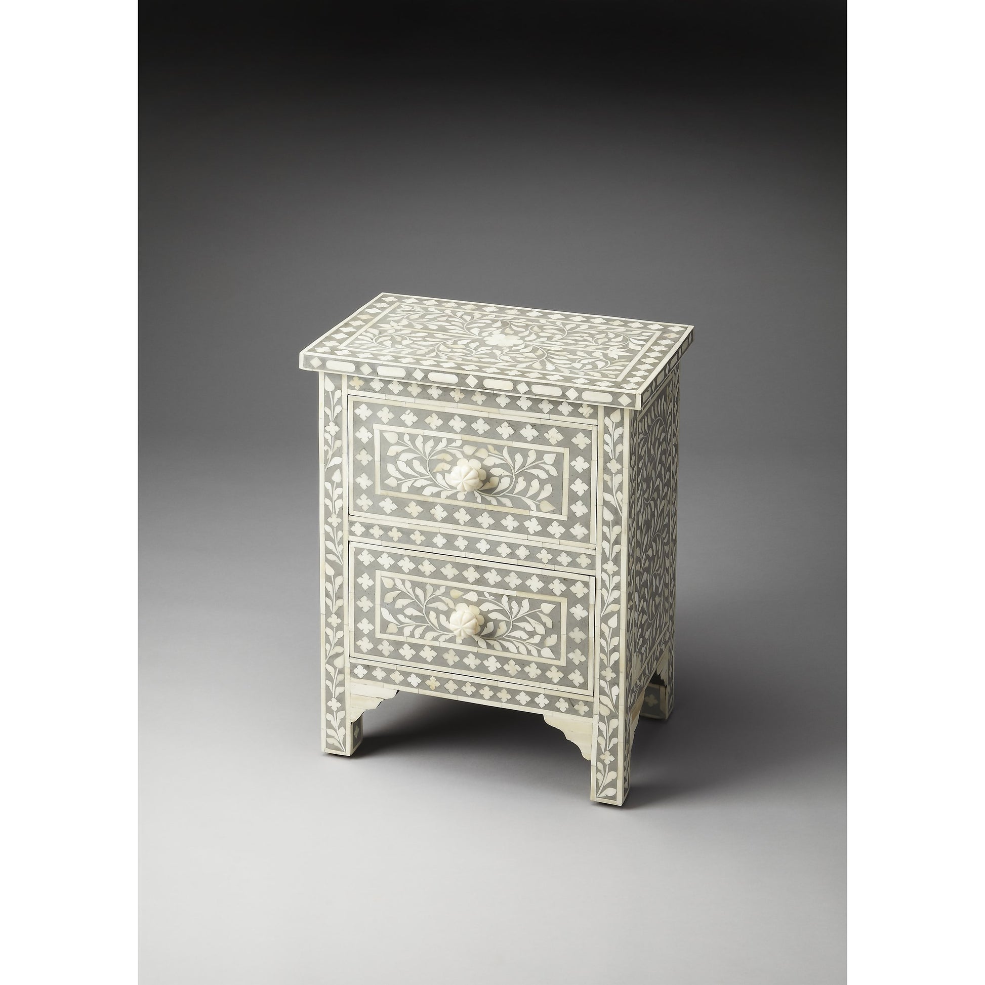 Vivienne Beige Bone Inlay Accent Chest by Butler Specialty Company. Made from unique in a traditional style.