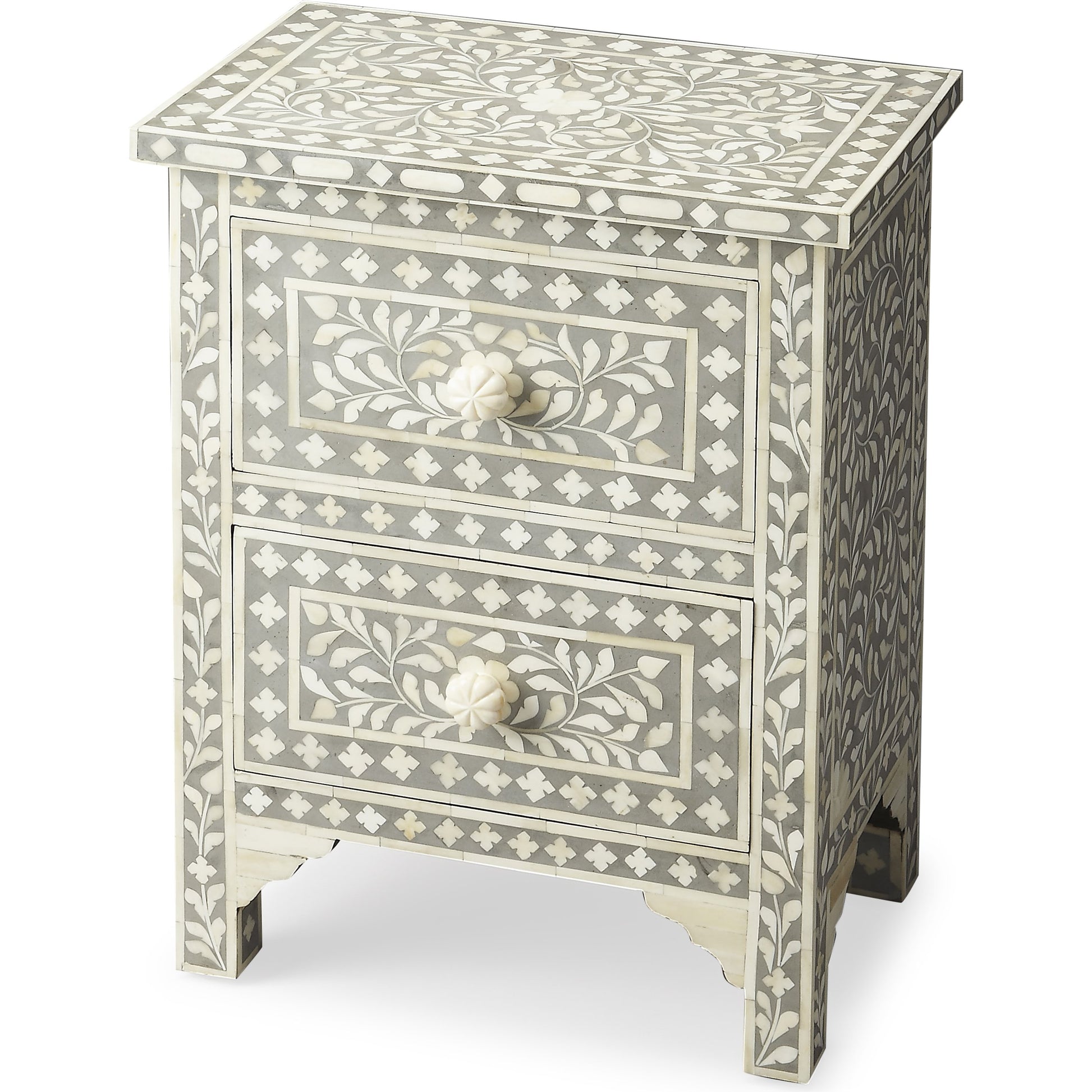 Vivienne Beige Bone Inlay Accent Chest by Butler Specialty Company. Made from unique in a traditional style.