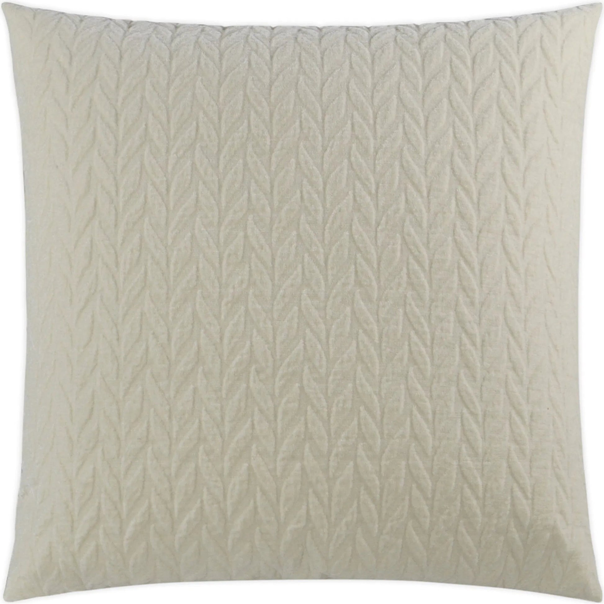 Trestle Pillow by DV Kap Home in ivory. Made from 85% polyester, 15% acrylic in a transitional style.