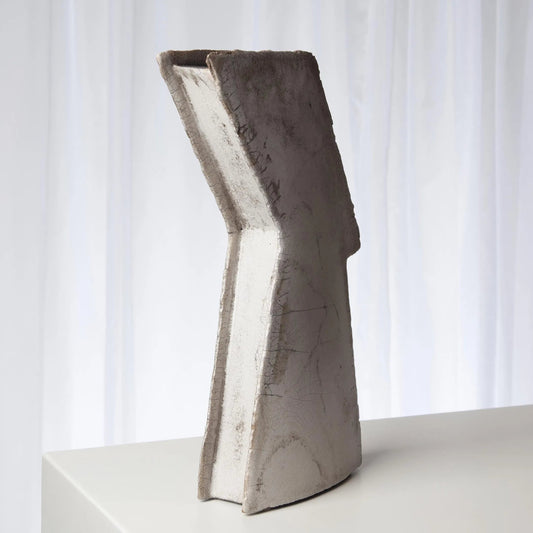 Wing Sculpture by Global Views in raku. Made from ceramic-raku in a eclectic & global style.