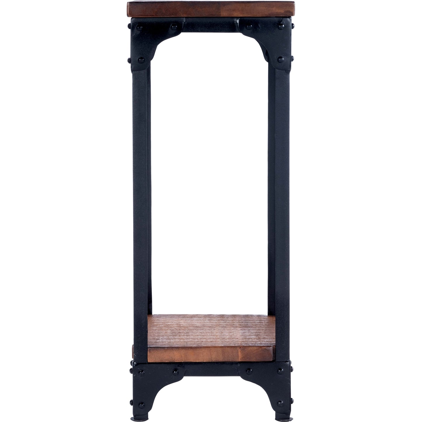 003 O-BUTLER-2874120 | Additional Silo | Gandolph Industrial Chic Pedestal Stand by Butler Specialty Company in multi-color and mountain lodge. Made from iron, mango wood solids in a modern style.