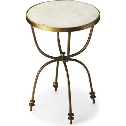 Hager Side Table by Butler Specialty Company. Made from iron, marble in a modern style.